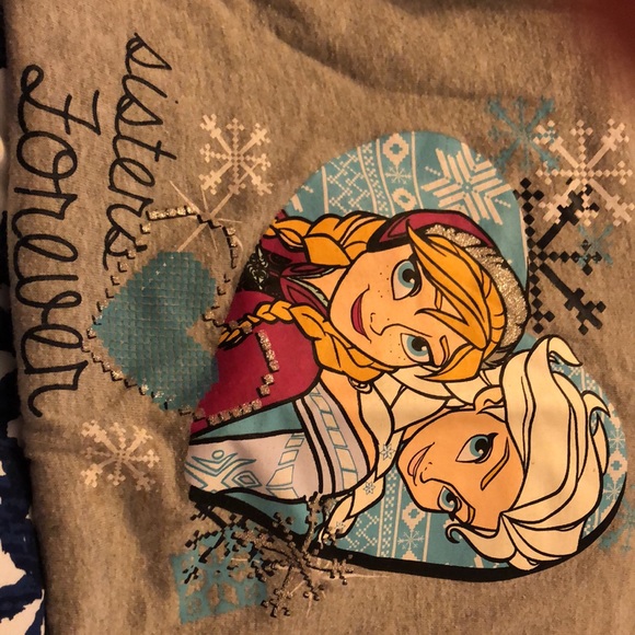 👯‍♀️Disney Frozen Sisters Forever Peplum Top(3T)👯‍♀️ - Picture 4 of 6